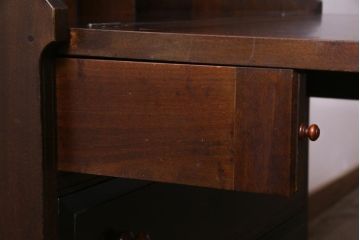 中古　松本民芸家具　高島屋記念モデル　M型ビューロー(ライティングビューロー、デスク、在宅ワーク、在宅用)(定価約30万円)(1)