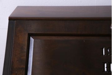 中古　松本民芸家具　高島屋記念モデル　M型ビューロー(ライティングビューロー、デスク、在宅ワーク、在宅用)(定価約30万円)(1)