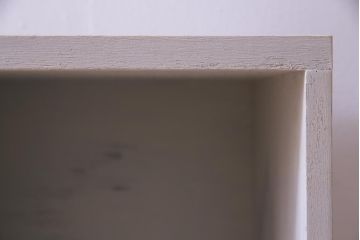 ペイント家具　2×7マス　アンティーク風の淡いカラーがお洒落なマス目棚(収納棚、ロッカー、下駄箱、オープンラック)