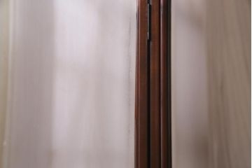 アンティーク雑貨　高級指物家具　桑材・桐材　繊細な技が光る手鏡付き三面鏡(ドレッサー、鏡台、ミラー)