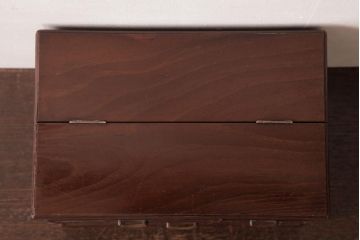 アンティーク家具　日本製　桑材　至れり尽くせりの収納スペースがうれしいソーイングボックス(裁縫箱、小引き出し)