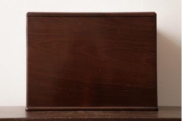 アンティーク家具　日本製　桑材　至れり尽くせりの収納スペースがうれしいソーイングボックス(裁縫箱、小引き出し)