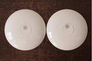 イギリスビンテージ　Poole Pottery(プール・ポタリー)　Twintone(ツイントーン)　カップ&ソーサー2客セット