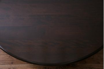中古　北海道民芸家具　特注品　特大サイズが目を惹く円卓(座卓、ちゃぶ台)