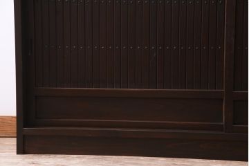 ラフジュ工房オリジナル　5尺　格子が上品な引き戸を利用したサイドボード(戸棚、収納棚)