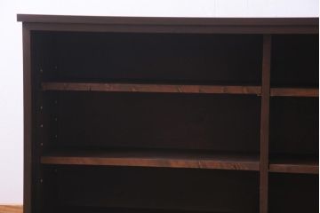 ラフジュ工房オリジナル　5尺　格子が上品な引き戸を利用したサイドボード(戸棚、収納棚)