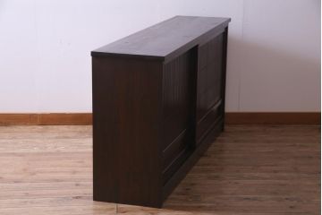 ラフジュ工房オリジナル　5尺　格子が上品な引き戸を利用したサイドボード(戸棚、収納棚)