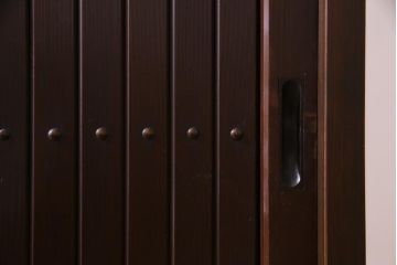 ラフジュ工房オリジナル　5尺　格子が上品な引き戸を利用したサイドボード(戸棚、収納棚)