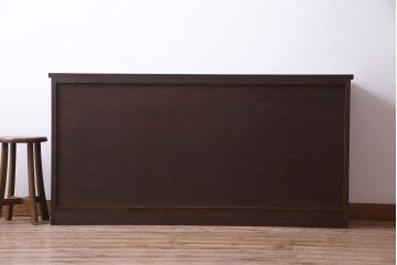 ラフジュ工房オリジナル　5尺　格子が上品な引き戸を利用したサイドボード(戸棚、収納棚)