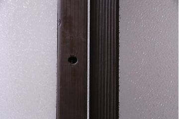 和製アンティーク　大正期　鮮やかな4色のガラス戸(引き戸、建具)2枚セット