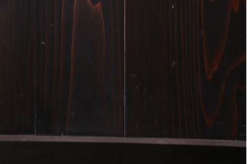 和製アンティーク　ラフジュ工房オリジナルステンドグラス　モールガラス・結霜ガラス入り　ステンドグラスがお洒落な色ガラス帯戸2枚セット(建具、板戸、ガラス戸)