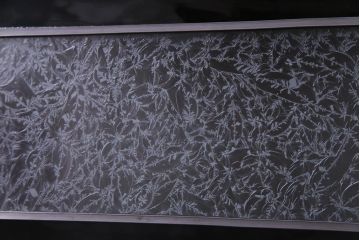 和製アンティーク　ラフジュ工房オリジナルステンドグラス　モールガラス・結霜ガラス入り　ステンドグラスがお洒落な色ガラス帯戸2枚セット(建具、板戸、ガラス戸)