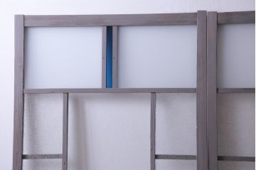 ペイント建具　すりガラス・ダイヤガラス・色ガラス　落ち着いた淡い色味が取り入れやすいガラス戸2枚セット(引き戸)