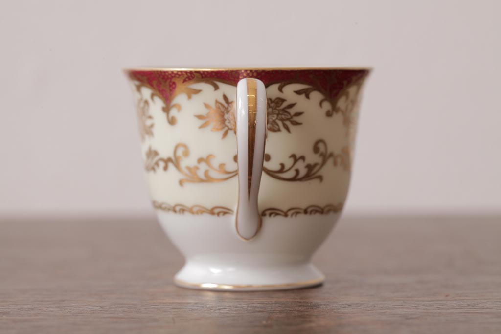 ノリタケ(Noritake、則武、日陶)　マルキ印　エレガントなデザインが魅力のカップ&ソーサー2客セット