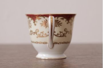 ノリタケ(Noritake、則武、日陶)　マルキ印　エレガントなデザインが魅力のカップ&ソーサー2客セット