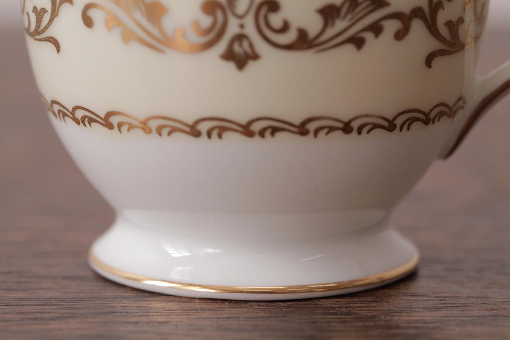 ノリタケ(Noritake、則武、日陶)　マルキ印　エレガントなデザインが魅力のカップ&ソーサー2客セット