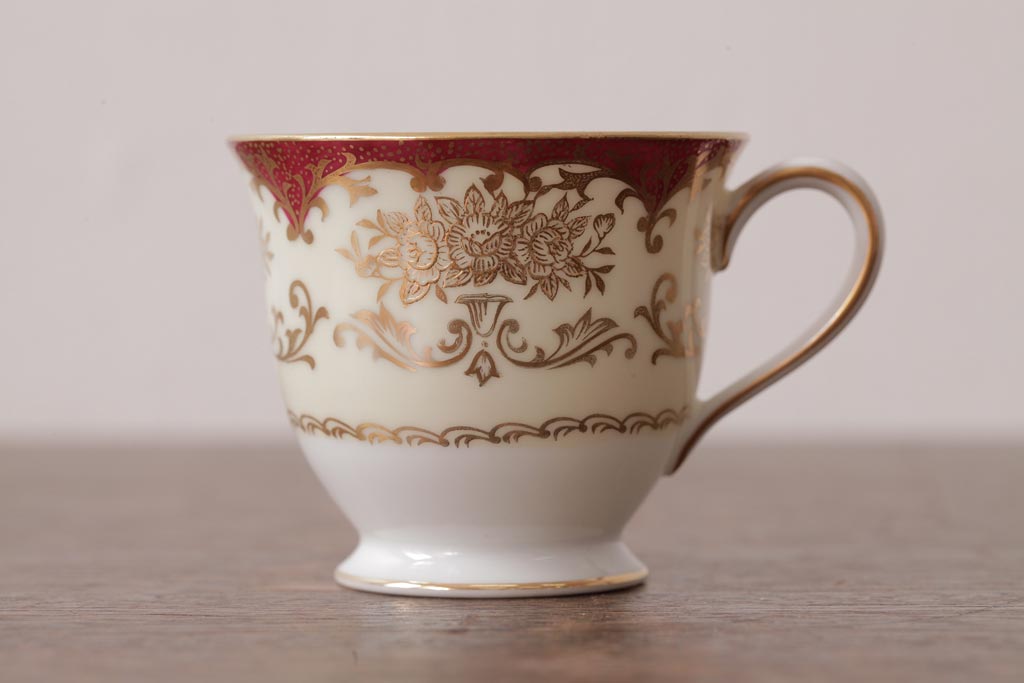 ノリタケ(Noritake、則武、日陶)　マルキ印　エレガントなデザインが魅力のカップ&ソーサー2客セット(1)