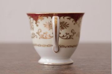 ノリタケ(Noritake、則武、日陶)　マルキ印　エレガントなデザインが魅力のカップ&ソーサー2客セット(1)