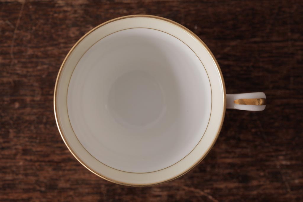 ノリタケ(Noritake、則武、日陶)　マルキ印　エレガントなデザインが魅力のカップ&ソーサー2客セット(1)