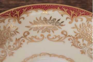 ノリタケ(Noritake、則武、日陶)　マルキ印　エレガントなデザインが魅力のカップ&ソーサー2客セット(1)