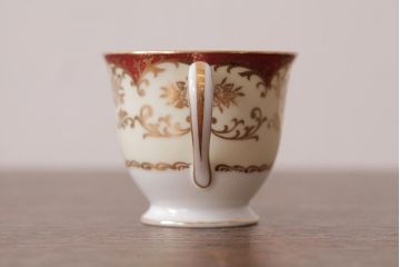 ノリタケ(Noritake、則武、日陶)　マルキ印　エレガントなデザインが魅力のカップ&ソーサー2客セット(2)