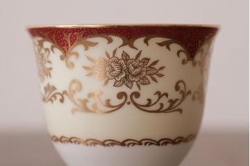 ノリタケ(Noritake、則武、日陶)　マルキ印　エレガントなデザインが魅力のカップ&ソーサー2客セット(2)