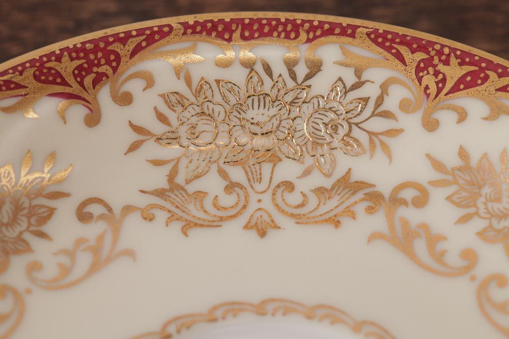 ノリタケ(Noritake、則武、日陶)　マルキ印　エレガントなデザインが魅力のカップ&ソーサー2客セット(2)