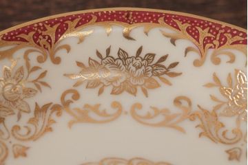 ノリタケ(Noritake、則武、日陶)　マルキ印　エレガントなデザインが魅力のカップ&ソーサー2客セット(2)