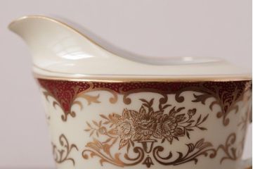 ノリタケ(Noritake、則武、日陶)　海外(英国)輸出品　マルキ印　シュガーポット・ミルクポット(シュガーボウル、洋食器)