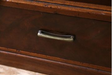 和製アンティーク　桑材・桐材　品のある佇まいが魅力的な指物家具の飾り棚(収納棚、戸棚、桐箪笥、桐たんす)