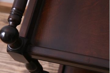 中古　松本民芸家具　上品な雰囲気醸し出すA型ワゴン(キッチンワゴン、キャスターワゴン)(定価約12万円)