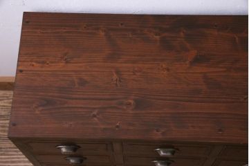 ラフジュ工房オリジナル　古い引き出しをリメイクしたノスタルジックなチェスト(引き出し)