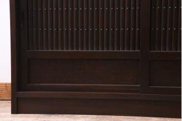 ラフジュ工房オリジナル　箪笥の引き戸を利用した和モダンなサイドボード(戸棚、収納棚)