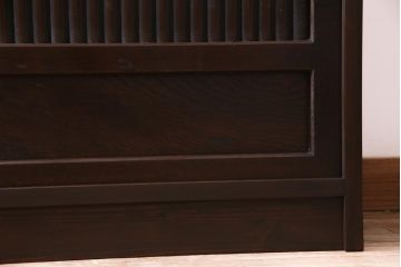 ラフジュ工房オリジナル　箪笥の引き戸を利用した和モダンなサイドボード(戸棚、収納棚)