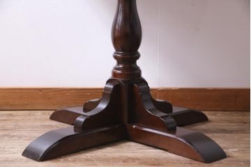 中古　松本民芸家具　特注品　2人掛け用ダイニングテーブル(食卓)(1)