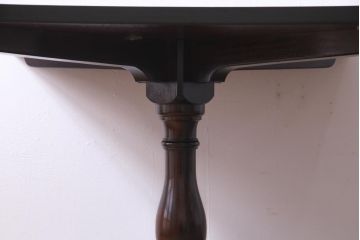 中古　松本民芸家具　特注品　2人掛け用ダイニングテーブル(食卓)(2)
