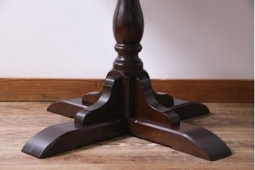 中古　松本民芸家具　特注品　2人掛け用ダイニングテーブル(食卓)(3)