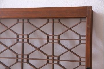 ラフジュ工房オリジナル　古建具リメイク　組子が和モダンな雰囲気醸し出すローボード(、テレビ台、テレビボード、収納棚、戸棚)