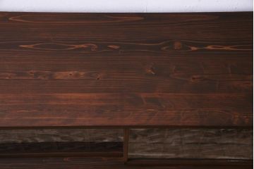 ラフジュ工房オリジナル　古建具リメイク　組子が和モダンな雰囲気醸し出すローボード(、テレビ台、テレビボード、収納棚、戸棚)