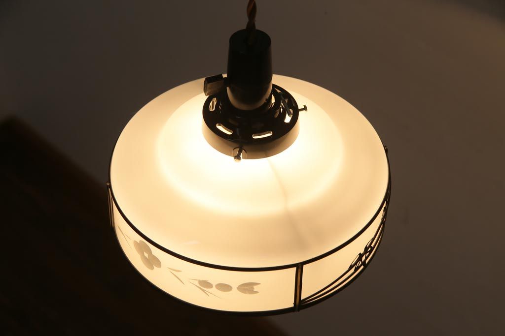 昭和レトロ　日本風情が感じられるペンダントライト(天井照明)