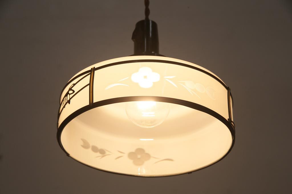 昭和レトロ　日本風情が感じられるペンダントライト(天井照明)