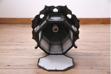 昭和期　格式のある銅製の珍しい灯籠(灯篭、吊り下げ照明、天井照明)