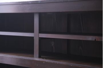 アンティーク家具　和製アンティーク　明治期　深い色味や風合いが味わい深い五尺水屋箪笥(時代箪笥、重ね箪笥、収納棚)