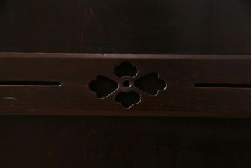 アンティーク家具　和製アンティーク　明治期　深い色味や風合いが味わい深い五尺水屋箪笥(時代箪笥、重ね箪笥、収納棚)