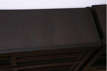 アンティーク家具　和製アンティーク　明治期　深い色味や風合いが味わい深い五尺水屋箪笥(時代箪笥、重ね箪笥、収納棚)