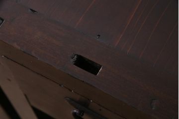 アンティーク家具　和製アンティーク　明治期　深い色味や風合いが味わい深い五尺水屋箪笥(時代箪笥、重ね箪笥、収納棚)