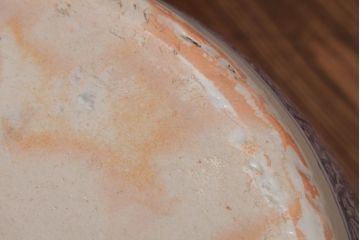 アンティーク雑貨　昭和中期　繊細で優しげな風景画の瀬戸火鉢(手あぶり、鉢カバー)