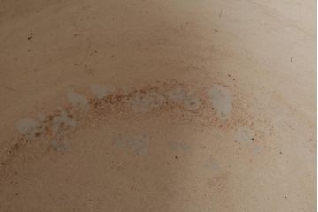 アンティーク雑貨　昭和中期　繊細で優しげな風景画の瀬戸火鉢(手あぶり、鉢カバー)