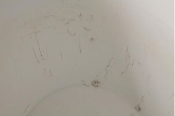 アンティーク雑貨　オールドノリタケ(日陶・則武)　黄色地　無紋様で取り入れやすい火鉢(手あぶり、鉢カバー)