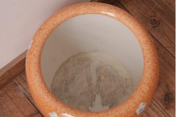 アンティーク雑貨　昭和期　優しげな雰囲気が可愛らしい瀬戸火鉢(手あぶり、鉢カバー)
